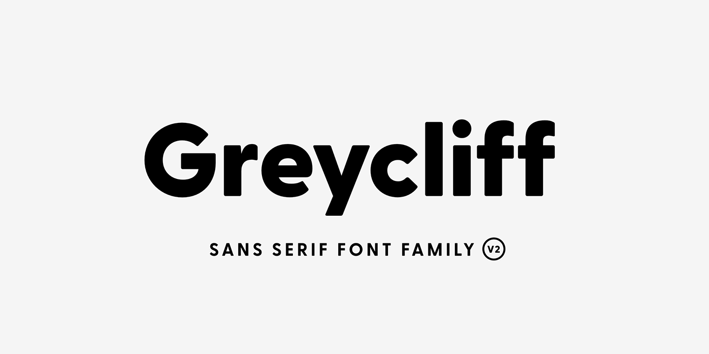Example font Greycliff CF #1